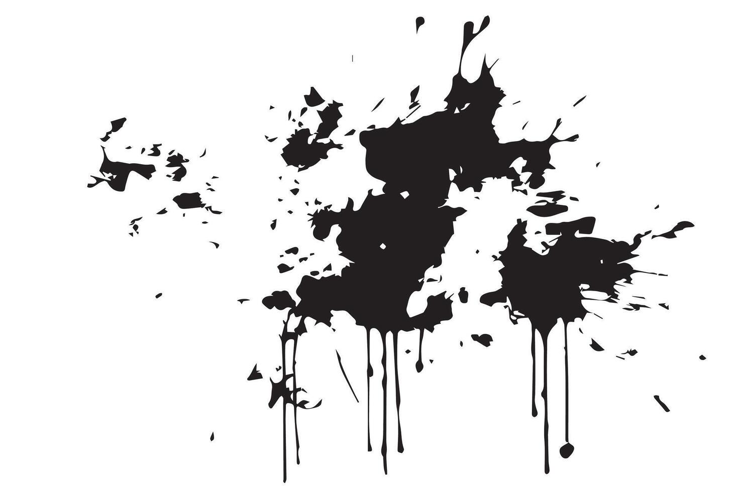 Watercolor spots, ink blots vector