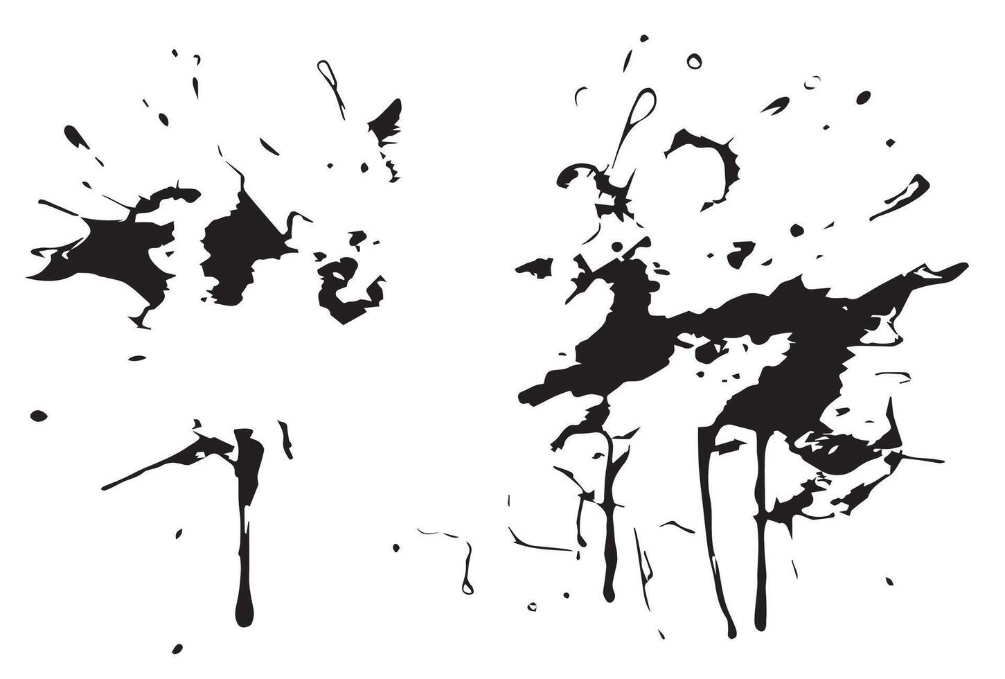 Watercolor spots, ink blots vector
