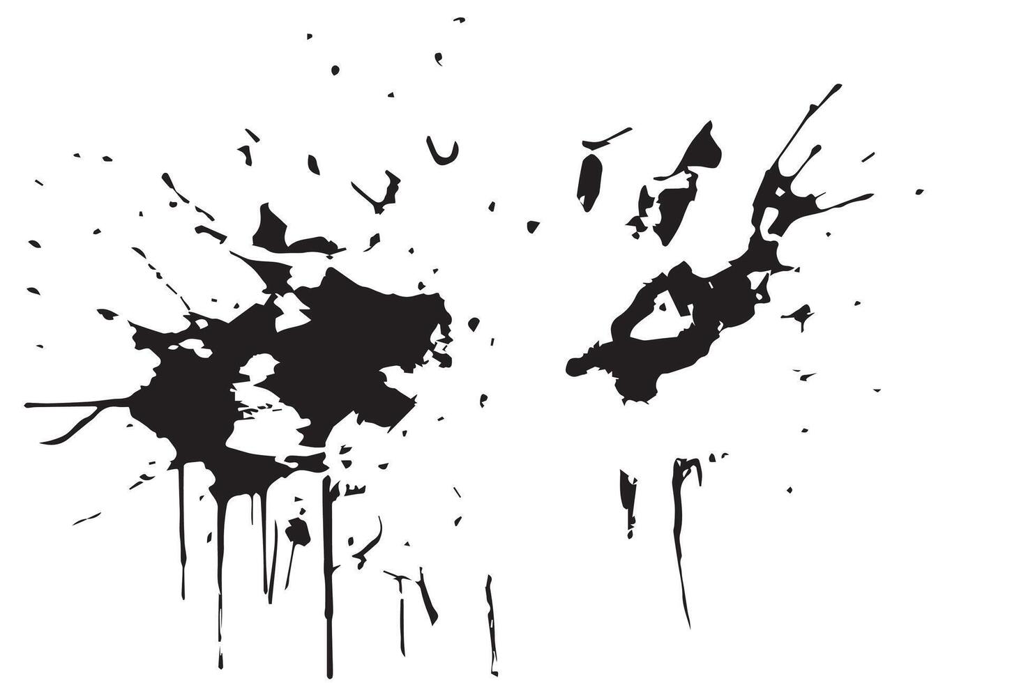 Watercolor spots, ink blots vector
