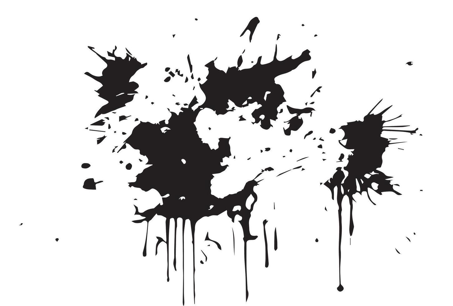 Watercolor spots, ink blots vector