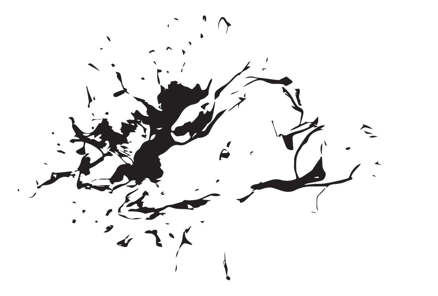 Watercolor spots, ink blots vector