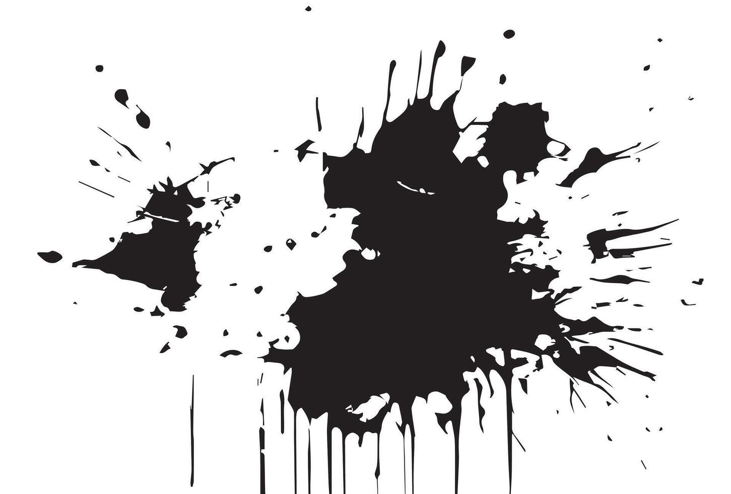 Watercolor spots, ink blots vector