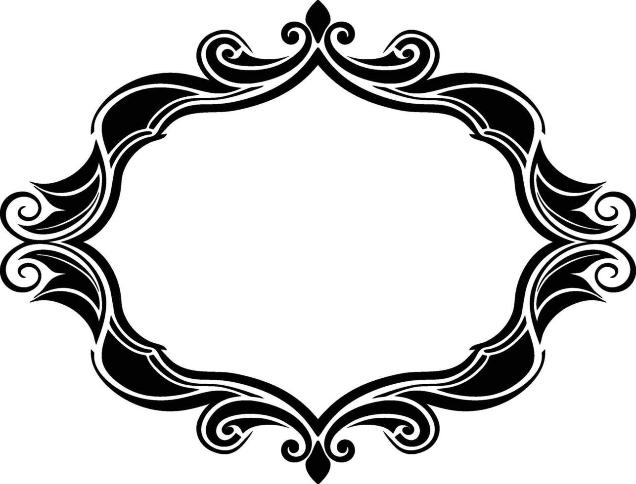 Vintage ornament frame vector