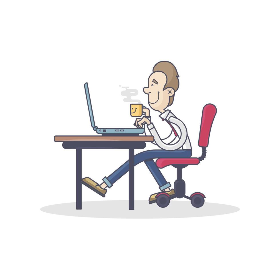 working business man Illustration and Graphics vector