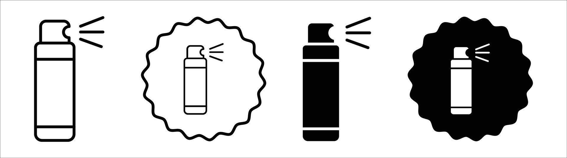Air freshener icon set collection. Air freshener Outline flat Icon. vector