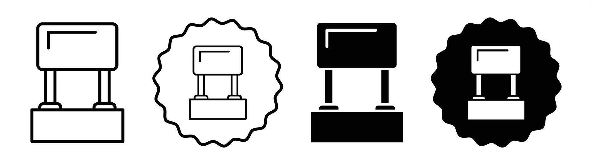 Car headrest icon set collection. Car headrest Outline flat Icon. vector
