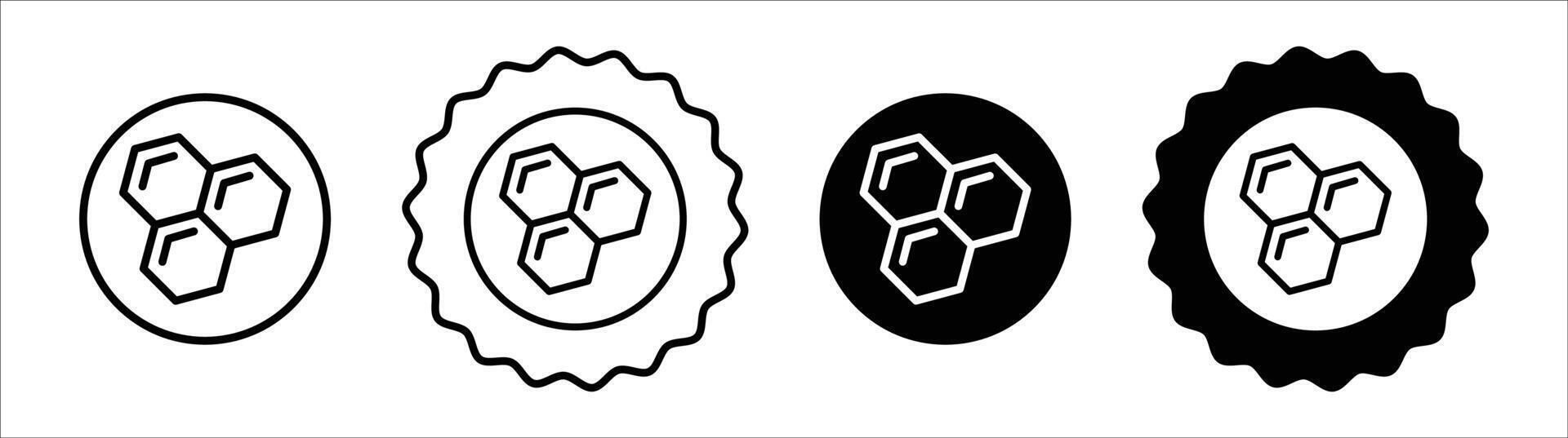 Collagen icon set collection. Collagen Outline flat Icon. vector