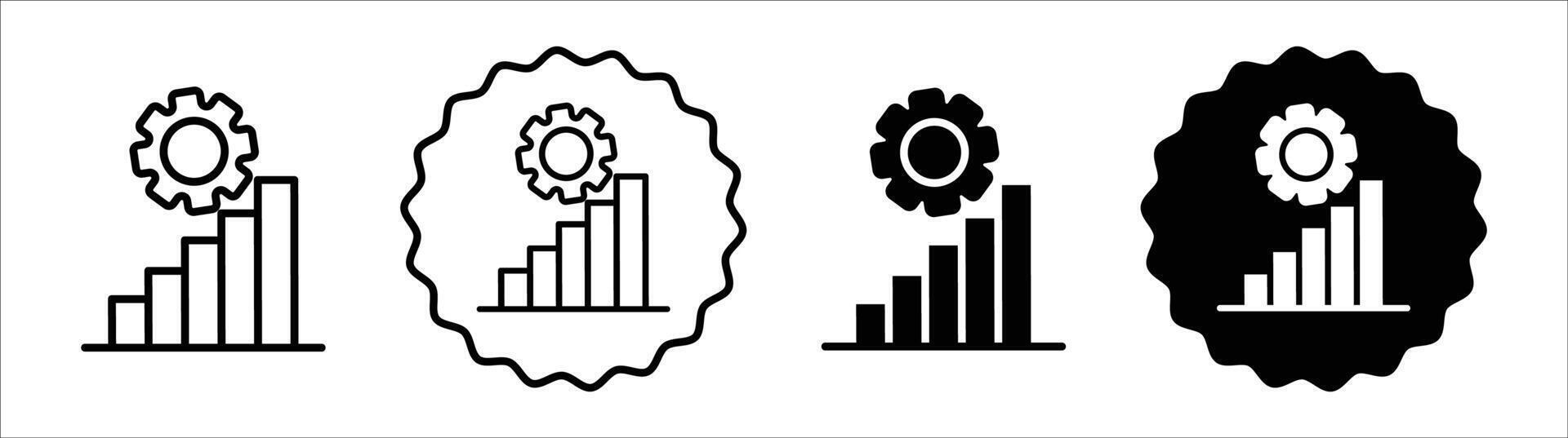 Effort icon set collection. Effort Outline flat Icon. vector