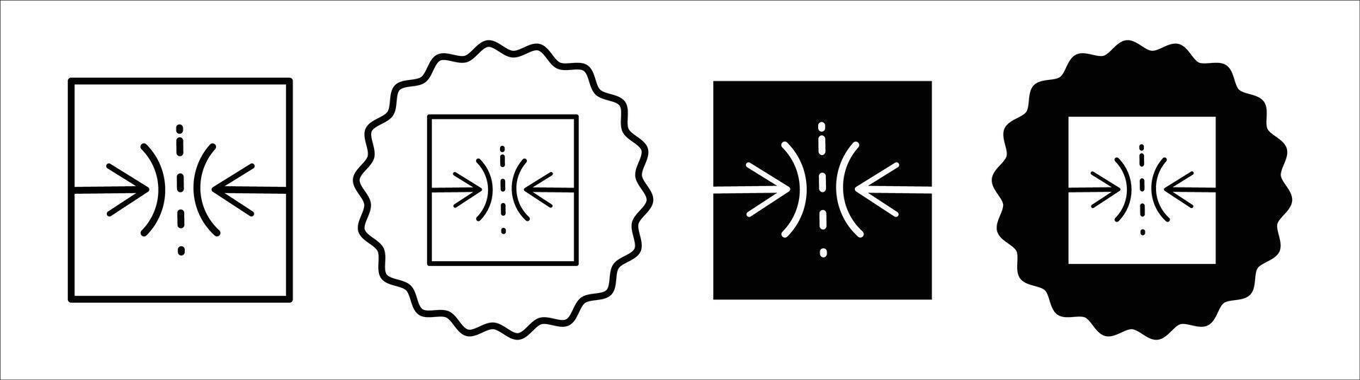 Elastic icon set collection. Elastic Outline flat Icon. vector