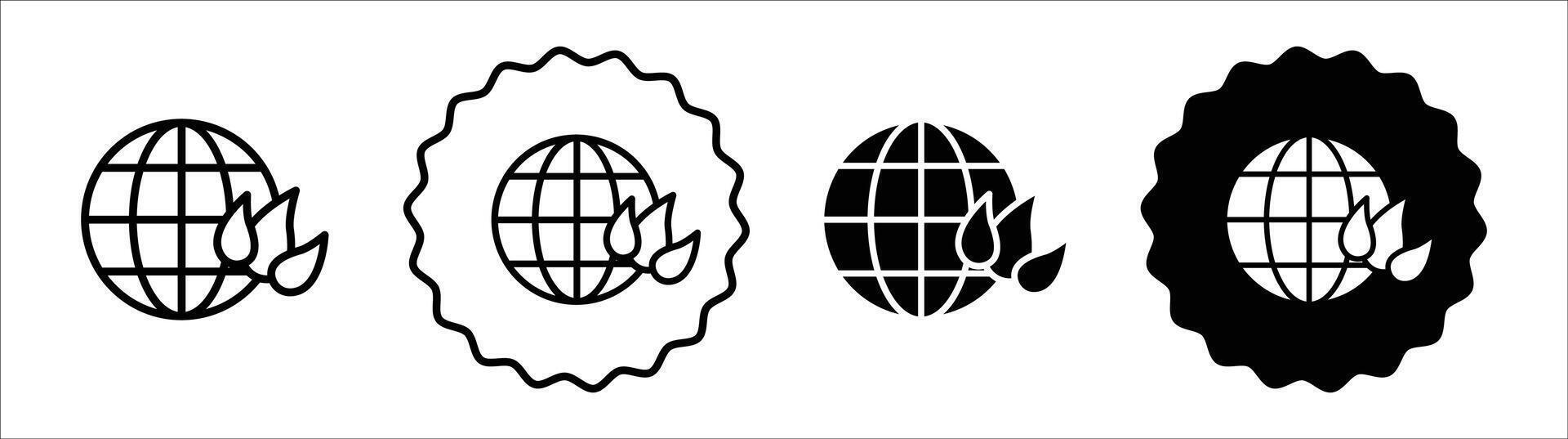 Environment icon set collection. Environment Outline flat Icon. vector