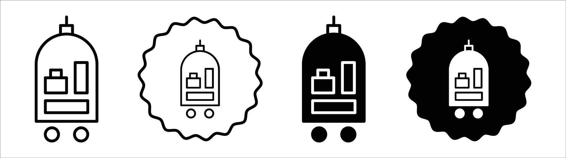 Hotel service icon set collection. Hotel service Outline flat Icon. vector