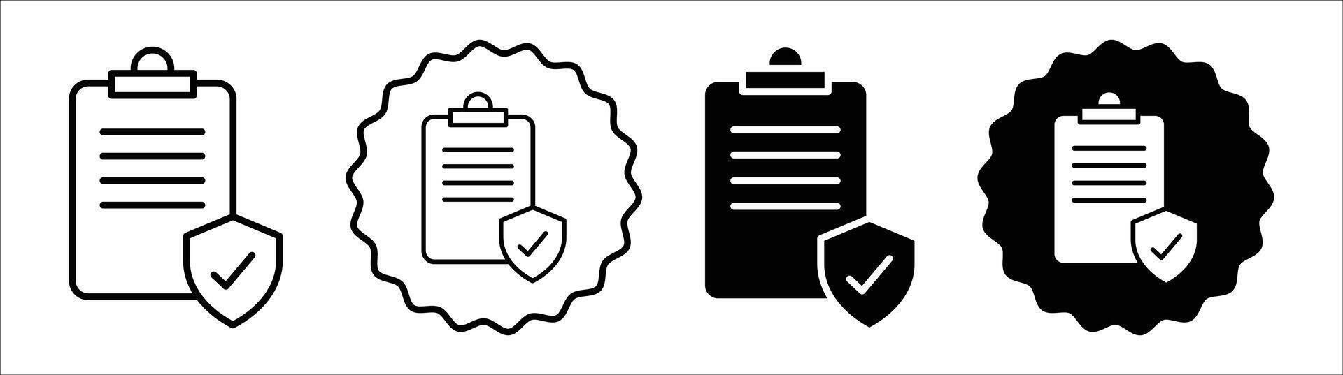 Health insurance icon set collection. Health insurance Outline flat Icon. vector