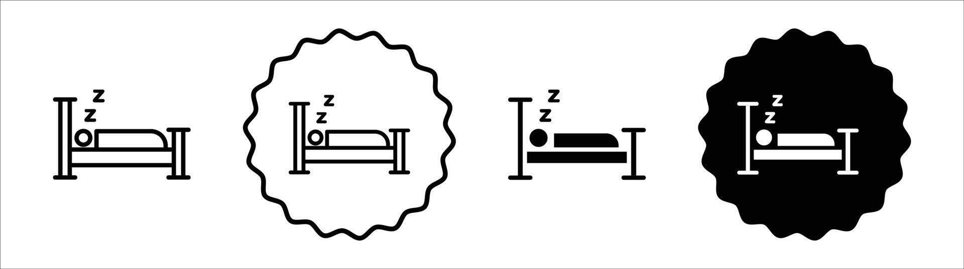 Nightmare icon set collection. Nightmare Outline flat Icon. vector