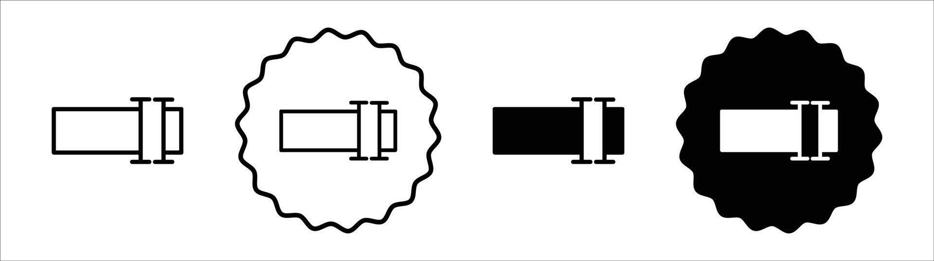 Rename icon set collection. Rename Outline flat Icon. vector