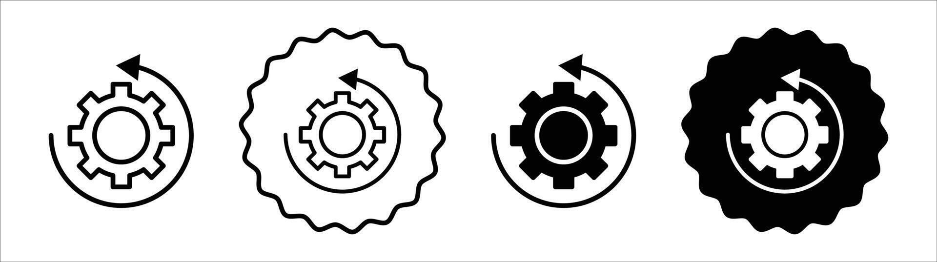 Recovery icon set vector