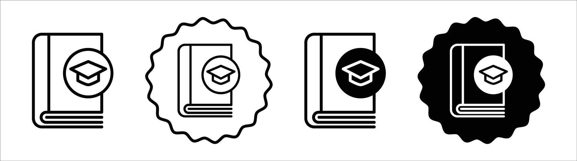 Thesis icon set collection. Thesis Outline flat Icon. vector
