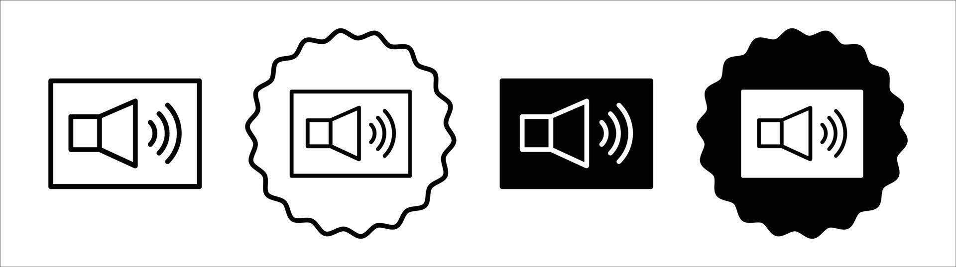 Soundproofing walls icon set collection. Soundproofing walls Outline flat Icon. vector