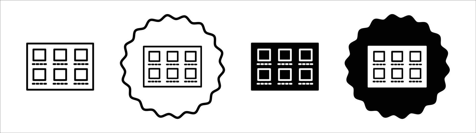 Storyboard icon set collection. Storyboard Outline flat Icon. vector