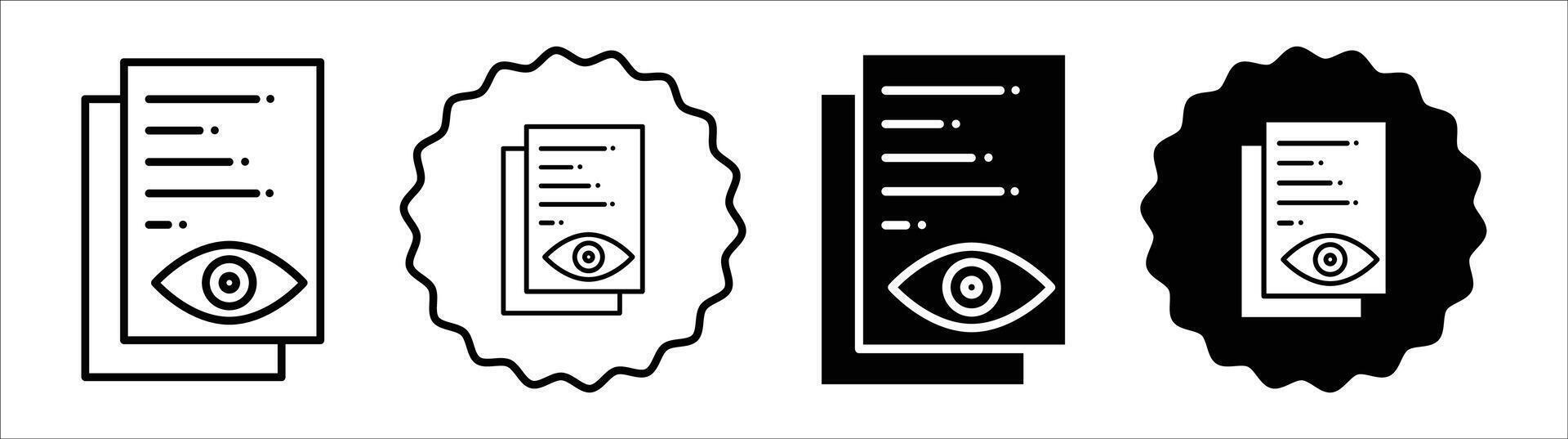 Watchlist icon set collection. Watchlist Outline flat Icon. vector