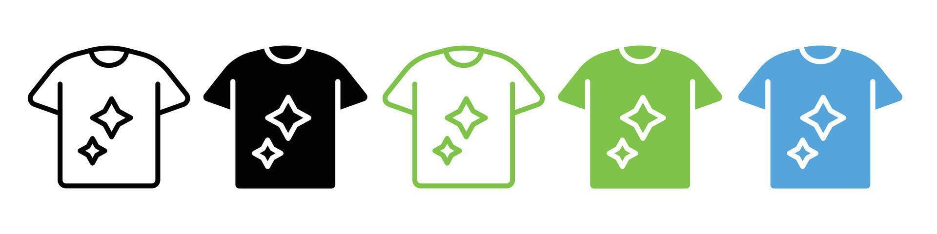 Spotless Laundry Apparel Icon Representing Clean White Clothing vector