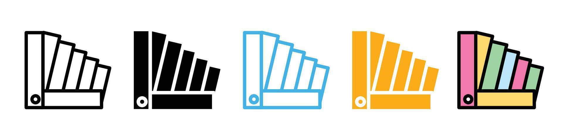 Multicolor Swatch Palette Icon for Color Matching in Web and Print vector