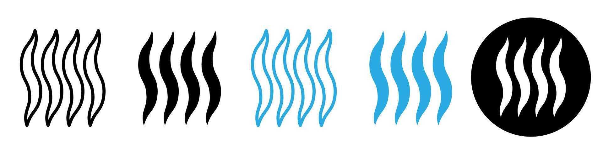 Evaporation icon logo set vector