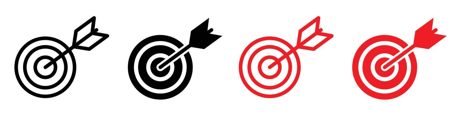 Darts icon logo set vector
