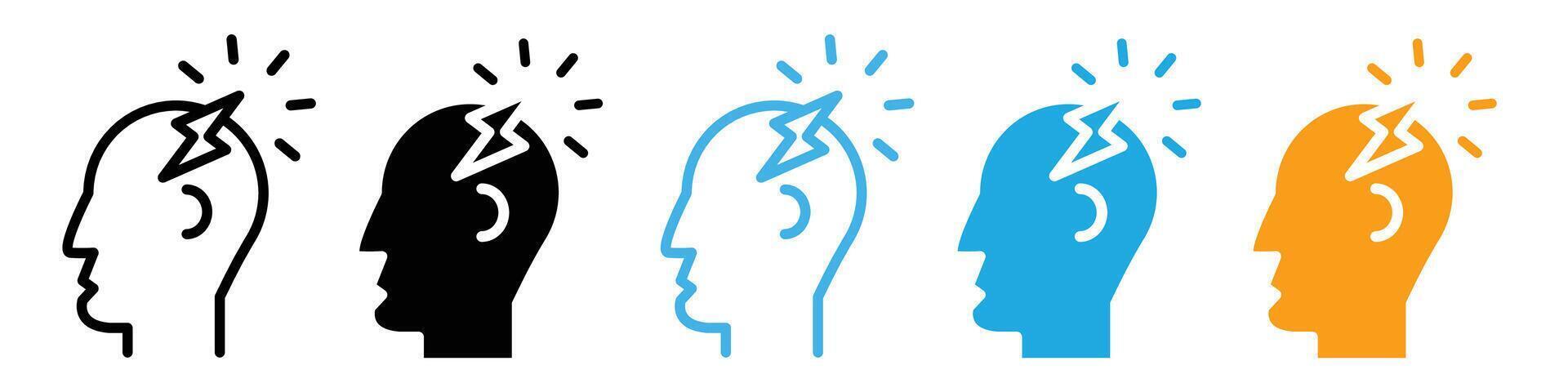 Human Comprehension and Intelligence Awareness Icon for Bright Ideas vector