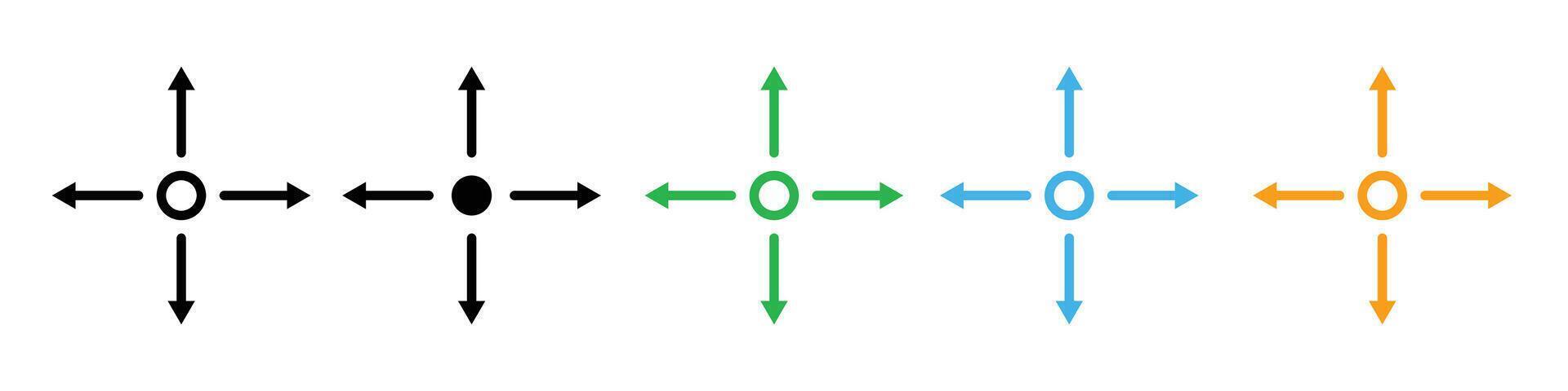 Agility and Flexibility Icon for Dynamic Movement and Flow vector