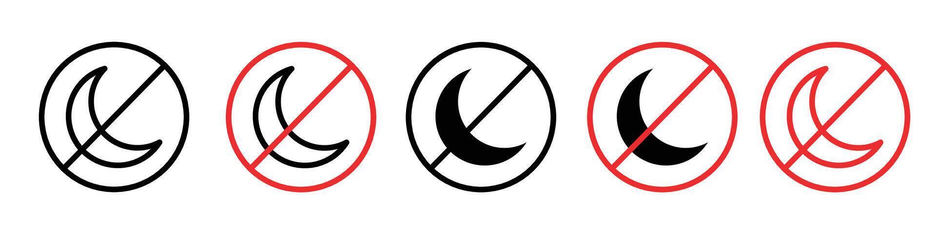 Icon of a Moonless Night Sky for Peaceful Sleep Indication vector