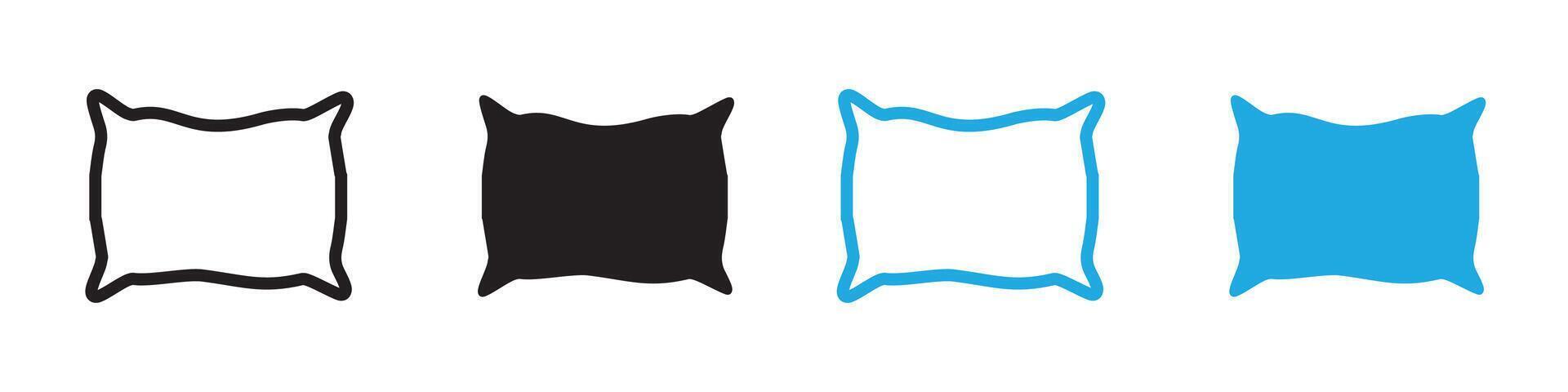 Pillow icon logo set vector