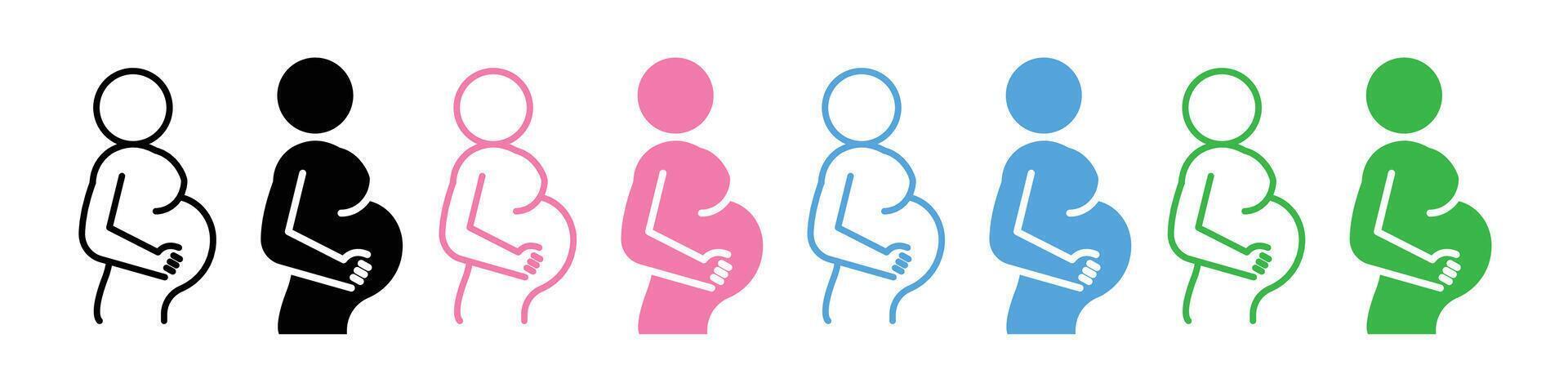 Maternal Health Complication Icon for Pregnancy-Related Conditions vector