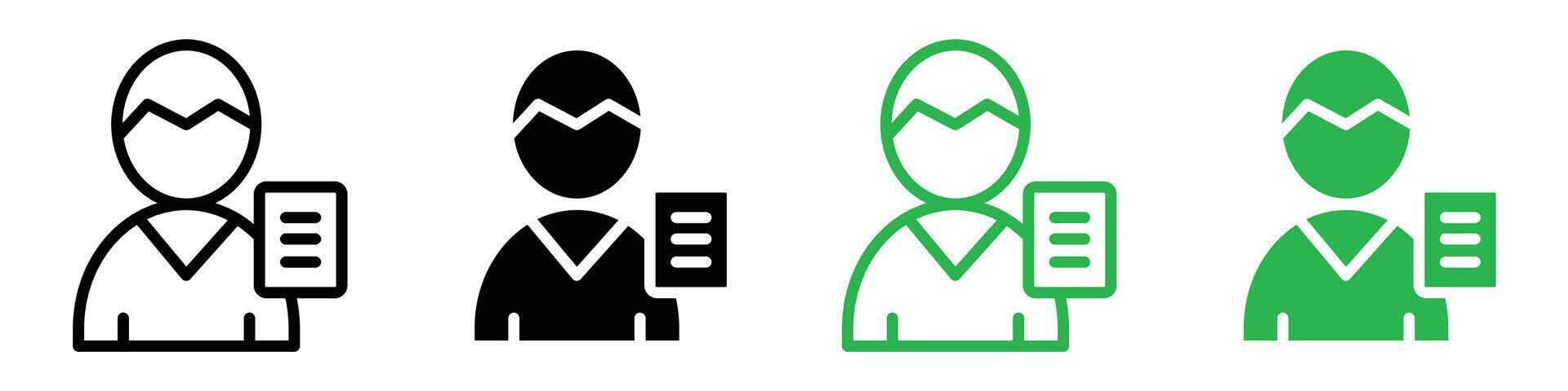 Witness icon logo set vector