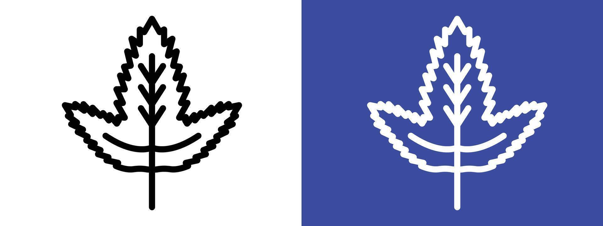 Birch leaf icon vector