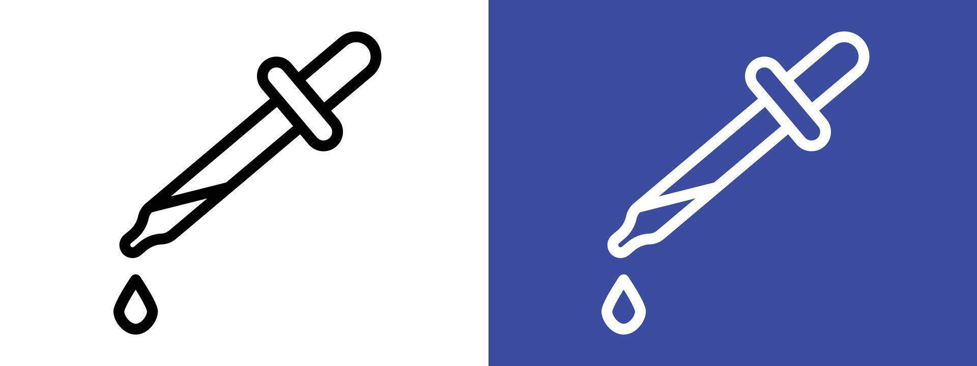 Laboratory Dropper Icon Ideal for Scientific and Medical Equipment vector