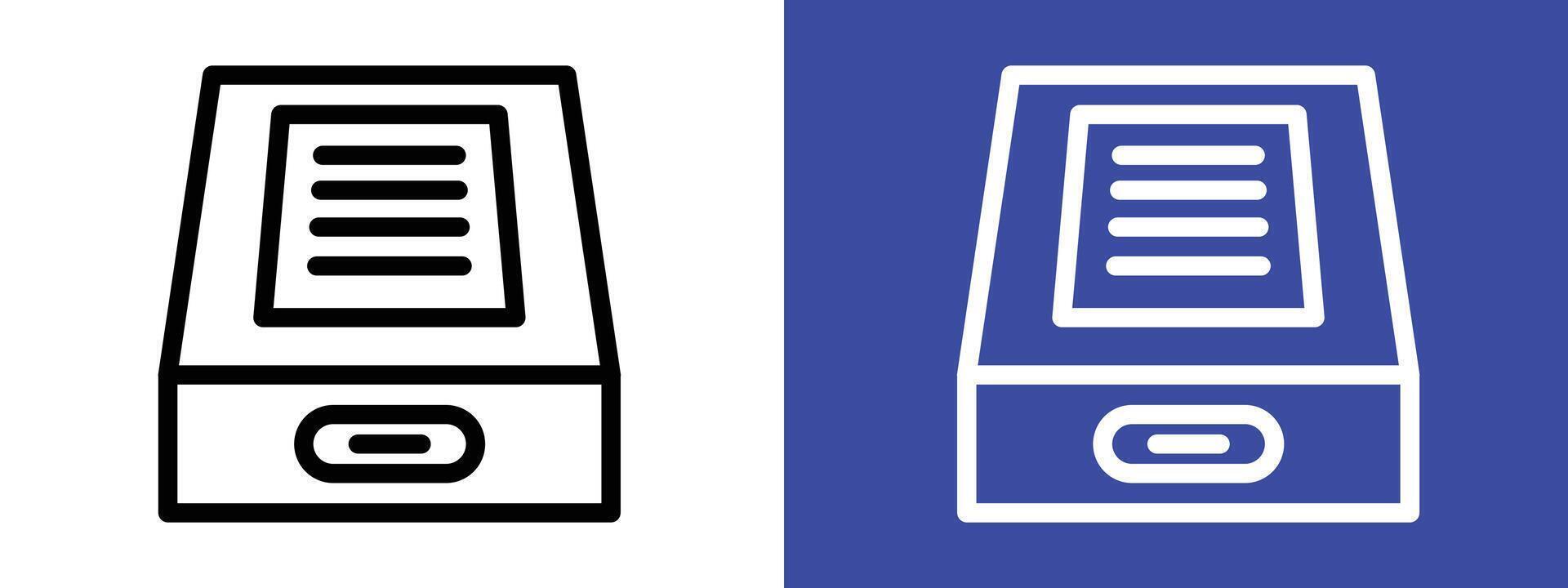 Folder box icon logo set vector
