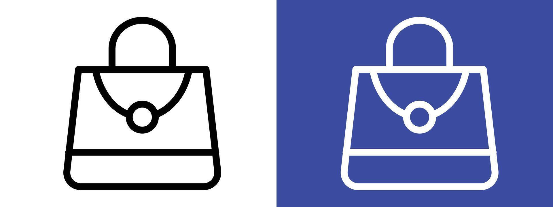 Dand bag icon logo set vector