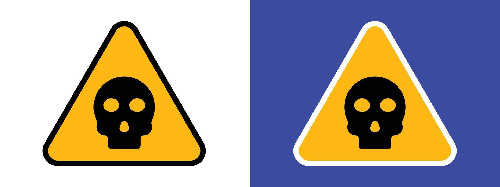 General danger alert advising heightened awareness due to hazardous conditions vector