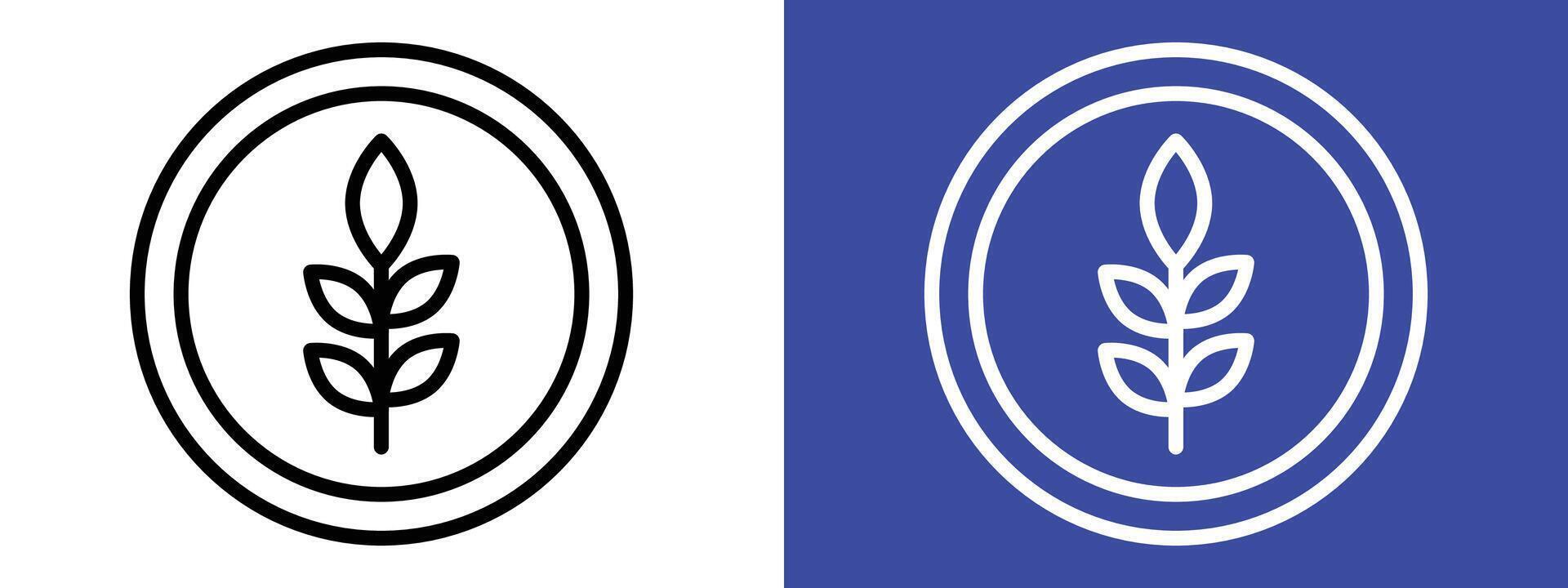 Fiber Symbol Emphasizing Nutritional Benefits and High-Fiber Diet vector