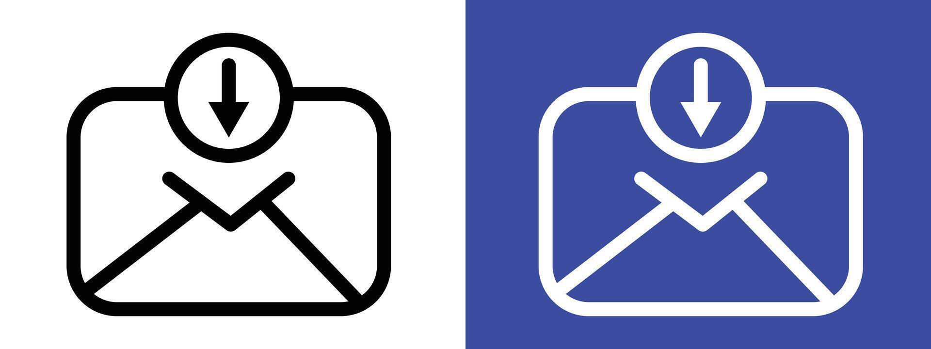 Email Inbox Icon Ideal for Communication and Office Themes vector