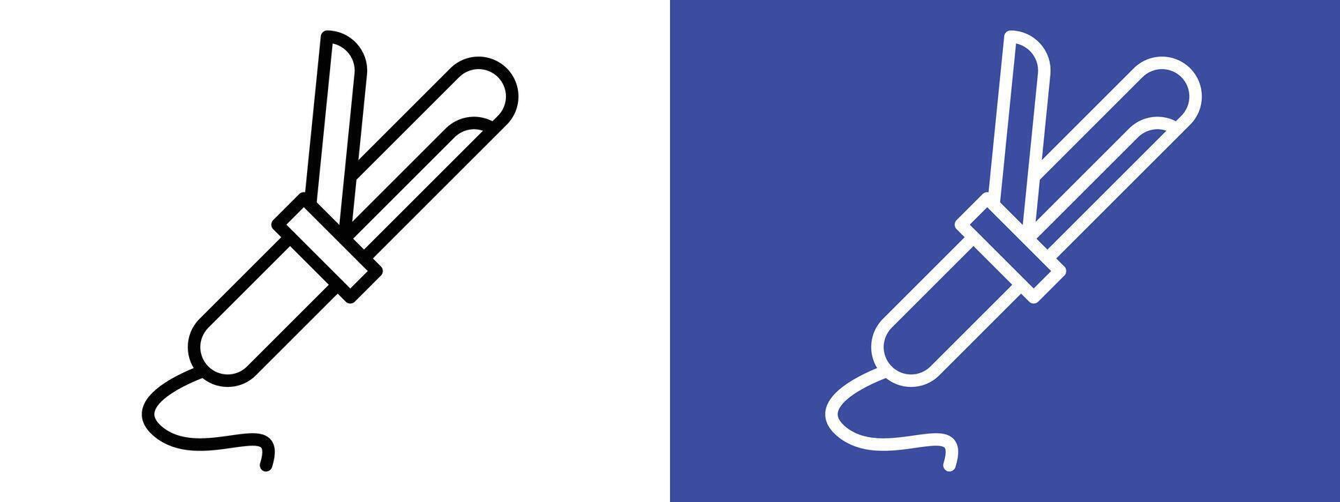 Hair Styling Curler Icon Perfect for Beauty and Salon Tools vector