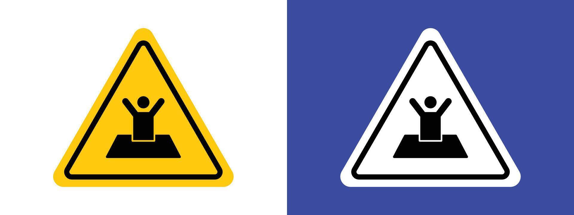Mud Hazard Sign Prevent Slips in Muddy Conditions vector