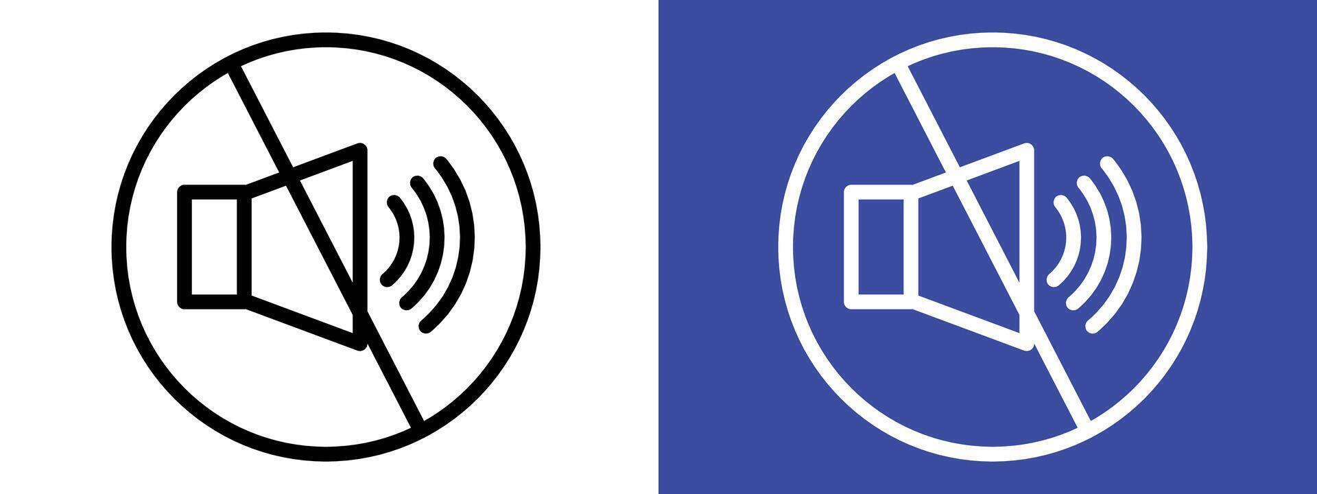 No Noise Allowed Sign Ensure Quiet and Orderly Atmosphere in Silent Zones vector