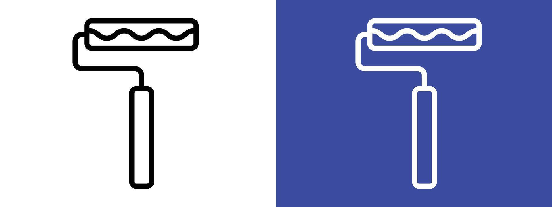 Painting Tool Icon for Home Improvement, DIY Painting, and Renovation Projects vector