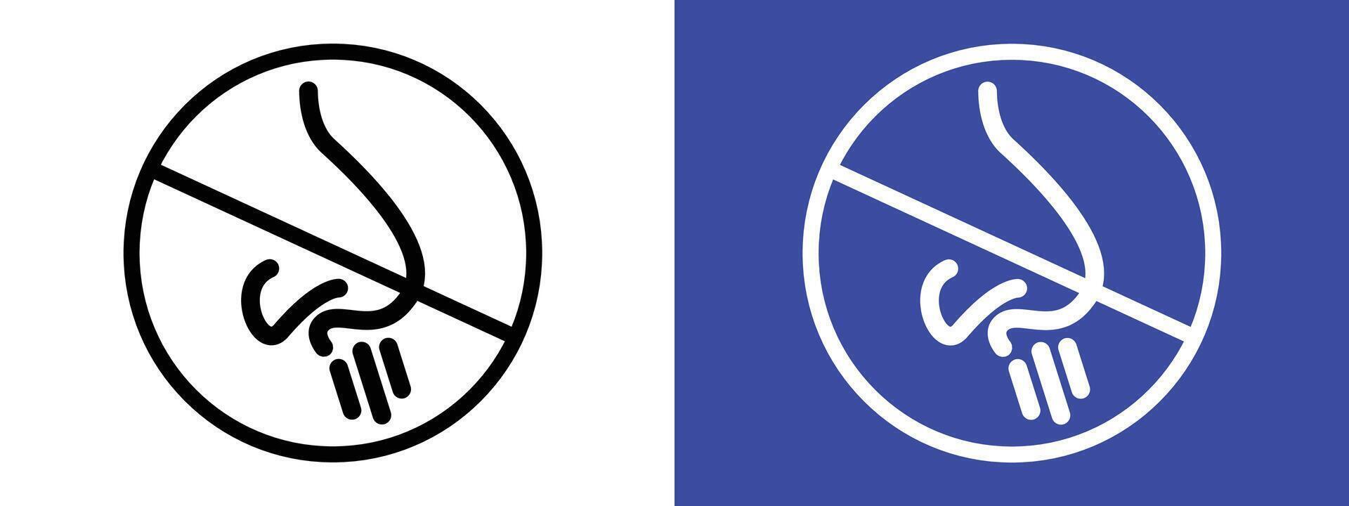 Odor-Free Zone Sign Promote Cleanliness in Designated Areas vector