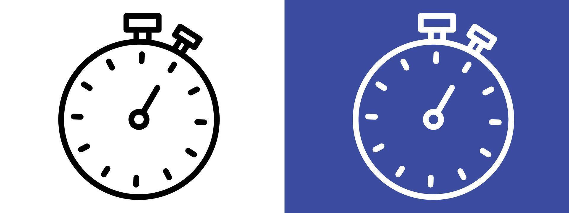 Precision Stopwatch Icon for Timers, Sports Events, and Accurate Timekeeping vector