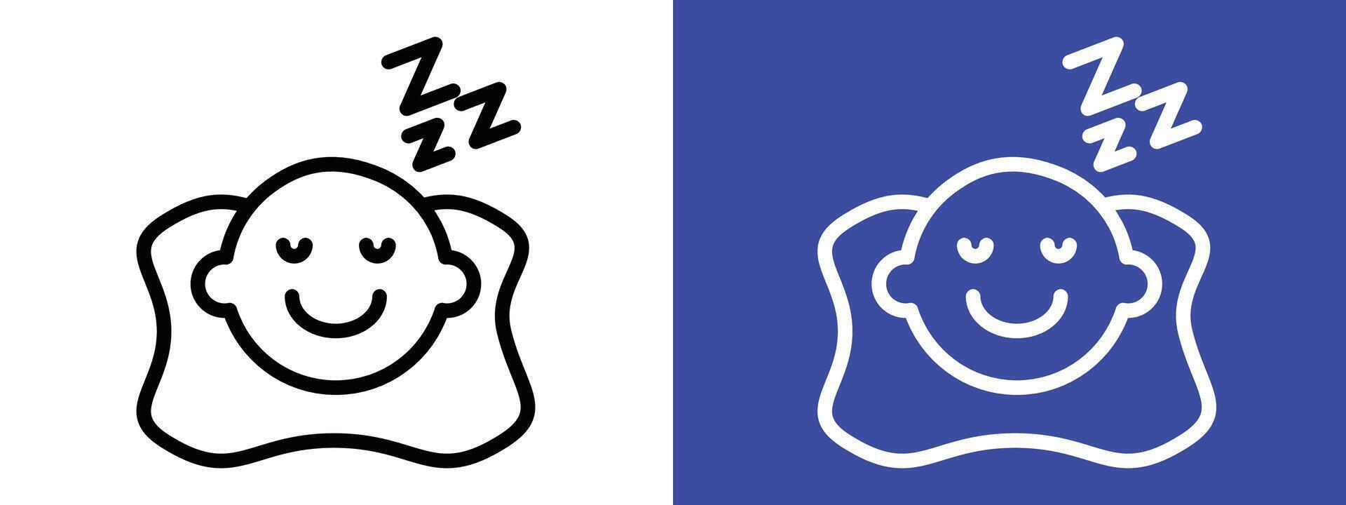 Sleep Icon Ideal for Relaxation and Sleep Health Themes vector