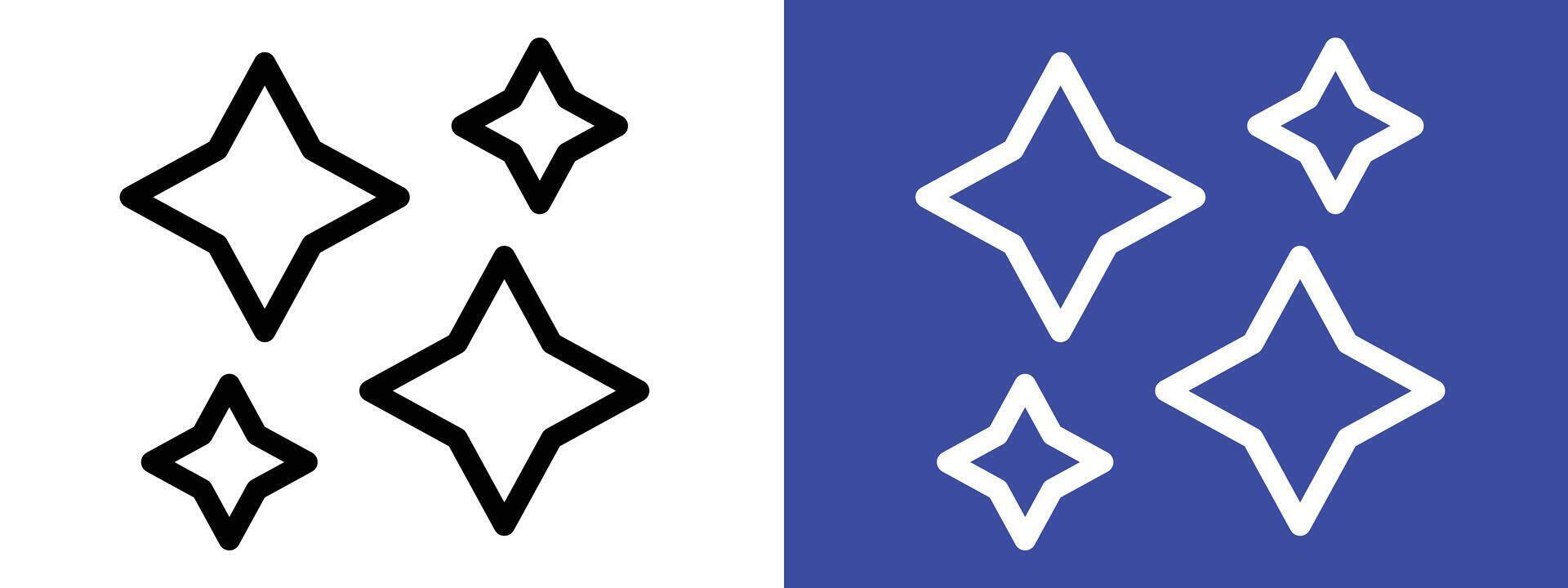 Shine icon set. graphics of shining light and brightness symbols. Ideal for highlighting, spotlighting, and emphasizing elements in your design. vector