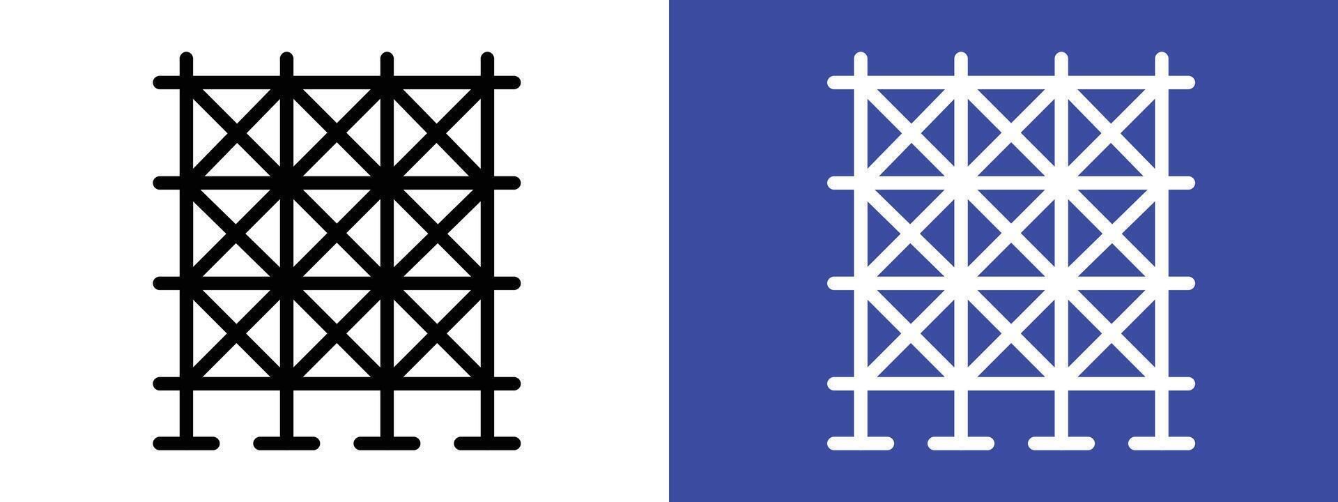 Scaffolding Graphic Representing Essential Construction Equipment vector