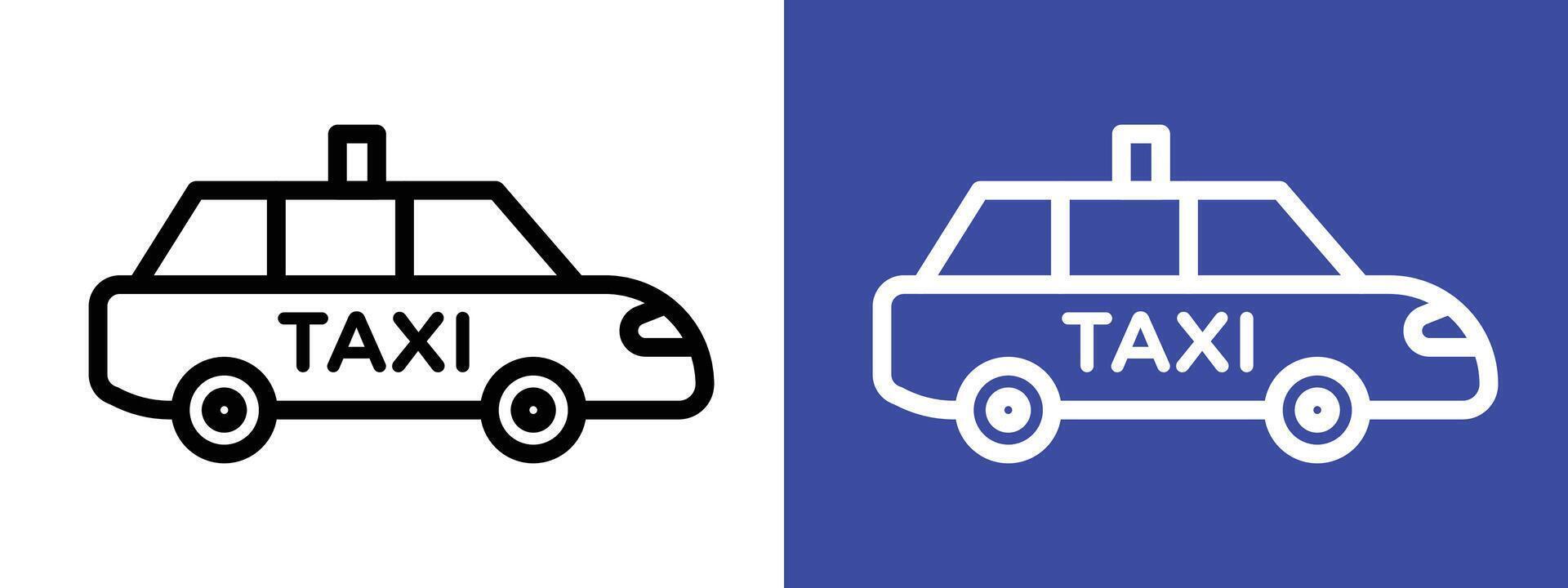 Taxi icon logo set vector